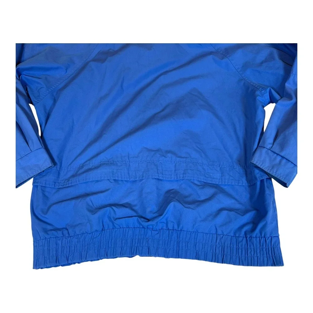 Vintage Innovations by MG Blue‎ Windbreaker Jacket Women's Retro 80s 90s Pockets